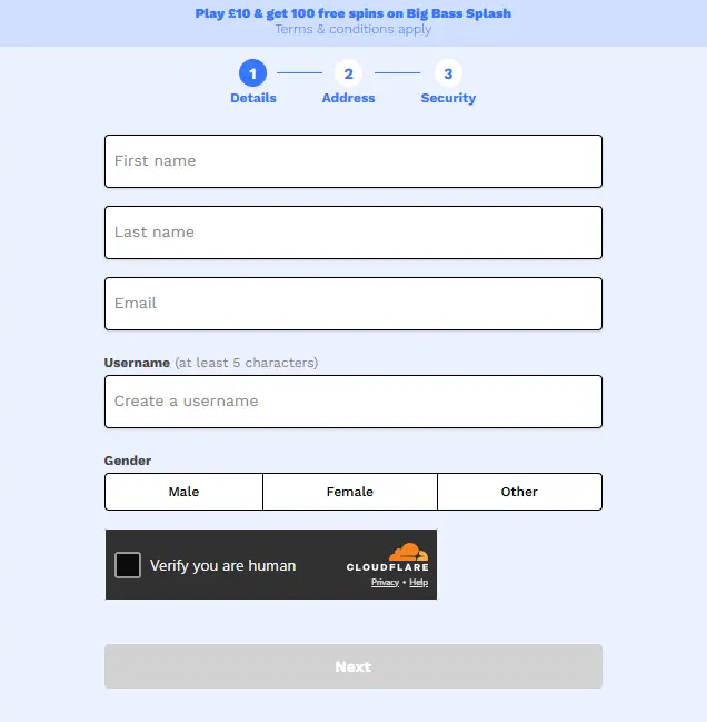 Casushi Sign Up